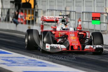 World © Octane Photographic Ltd. Scuderia Ferrari SF16-H – Sebastian Vettel. Friday 4th March 2016, F1 Winter testing, Circuit de Barcelona Catalunya, Spain, Day 8. Digital Ref : 1511LB1D9424