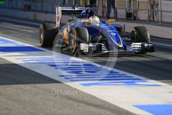 World © Octane Photographic Ltd. Sauber F1 Team C35 – Marcus Ericsson. Friday 4th March 2016, F1 Winter testing, Circuit de Barcelona Catalunya, Spain, Day 8. Digital Ref : 1511LB5D0091