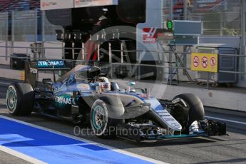 World © Octane Photographic Ltd. Mercedes AMG Petronas W07 Hybrid – Lewis Hamilton Friday 4th March 2016, F1 Winter testing, Circuit de Barcelona Catalunya, Spain, Day 8. Digital Ref : 1511LB5D0155