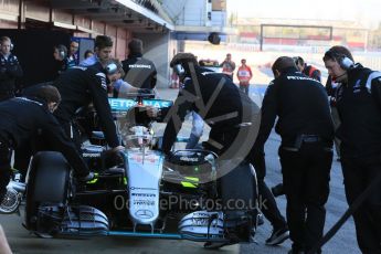 World © Octane Photographic Ltd. Mercedes AMG Petronas W07 Hybrid – Lewis Hamilton Friday 4th March 2016, F1 Winter testing, Circuit de Barcelona Catalunya, Spain, Day 8. Digital Ref : 1511LB5D0161