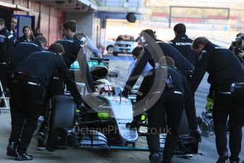 World © Octane Photographic Ltd. Mercedes AMG Petronas W07 Hybrid – Lewis Hamilton Friday 4th March 2016, F1 Winter testing, Circuit de Barcelona Catalunya, Spain, Day 8. Digital Ref : 1511LB5D0165