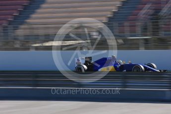 World © Octane Photographic Ltd. Sauber F1 Team C35 – Marcus Ericsson. Friday 4th March 2016, F1 Winter testing, Circuit de Barcelona Catalunya, Spain, Day 8. Digital Ref : 1511LB5D0172