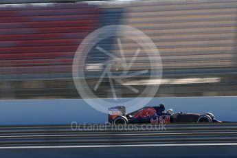 World © Octane Photographic Ltd. Scuderia Toro Rosso STR11 – Carlos Sainz. Friday 4th March 2016, F1 Winter testing, Circuit de Barcelona Catalunya, Spain, Day 8. Digital Ref : 1511LB5D0195