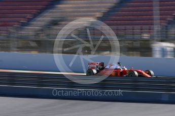 World © Octane Photographic Ltd. Scuderia Ferrari SF16-H – Sebastian Vettel. Friday 4th March 2016, F1 Winter testing, Circuit de Barcelona Catalunya, Spain, Day 8. Digital Ref : 1511LB5D0244