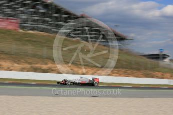 World © Octane Photographic Ltd. Haas F1 Team VF-16 – Romain Grosjean. Friday 4th March 2016, F1 Winter testing, Circuit de Barcelona Catalunya, Spain, Day 8. Digital Ref : 1511LB5D0338