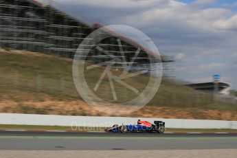World © Octane Photographic Ltd. Manor Racing MRT05 – Rio Haryanto. Friday 4th March 2016, F1 Winter testing, Circuit de Barcelona Catalunya, Spain, Day 8. Digital Ref : 1511LB5D0347