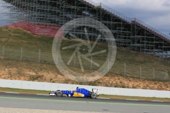 World © Octane Photographic Ltd. Sauber F1 Team C35 – Marcus Ericsson. Friday 4th March 2016, F1 Winter testing, Circuit de Barcelona Catalunya, Spain, Day 8. Digital Ref : 1511LB5D0359