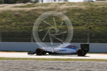World © Octane Photographic Ltd. Williams Martini Racing, Williams Mercedes FW38 – Felipe Massa. Friday 4th March 2016, F1 Winter testing, Circuit de Barcelona Catalunya, Spain, Day 8. Digital Ref : 1511LB5D0527