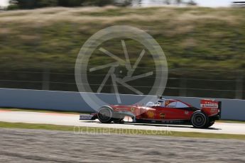 World © Octane Photographic Ltd. Scuderia Ferrari SF16-H – Sebastian Vettel. Friday 4th March 2016, F1 Winter testing, Circuit de Barcelona Catalunya, Spain, Day 8. Digital Ref : 1511LB5D0557