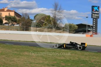 World © Octane Photographic Ltd. Renault Sport F1 Team RS16 – Jolyon Palmer. Friday 4th March 2016, F1 Winter testing, Circuit de Barcelona Catalunya, Spain, Day 8. Digital Ref : 1511LB5D0569