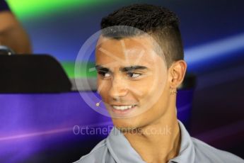 World © Octane Photographic Ltd. F1 German GP FIA Drivers’ Press Conference, Hockenheim, Germany. Thursday 28th July 2016. Manor Racing - Pascal Wehrlein. Digital Ref : 1657LB1D7524