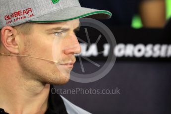World © Octane Photographic Ltd. F1 German GP FIA Drivers’ Press Conference, Hockenheim, Germany. Thursday 28th July 2016. Sahara Force India - Nico Hulkenberg. Digital Ref : 1657LB1D7530