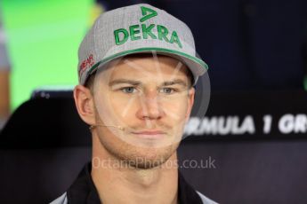 World © Octane Photographic Ltd. F1 German GP FIA Drivers’ Press Conference, Hockenheim, Germany. Thursday 28th July 2016. Sahara Force India - Nico Hulkenberg. Digital Ref : 1657LB1D7540