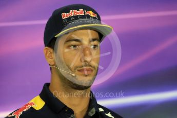 World © Octane Photographic Ltd. F1 German GP FIA Drivers’ Press Conference, Hockenheim, Germany. Thursday 28th July 2016. Red Bull Racing – Daniel Ricciardo. Digital Ref : 1657LB1D7552