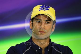 World © Octane Photographic Ltd. F1 German GP FIA Drivers’ Press Conference, Hockenheim, Germany. Thursday 28th July 2016. Sauber F1 Team – Felipe Nasr. Digital Ref : 1657LB1D7557