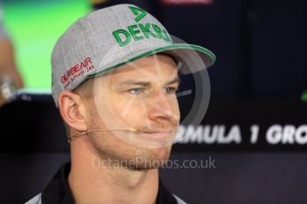 World © Octane Photographic Ltd. F1 German GP FIA Drivers’ Press Conference, Hockenheim, Germany. Thursday 28th July 2016. Sahara Force India - Nico Hulkenberg. Digital Ref : 1657LB1D7583