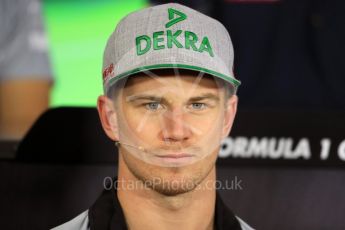 World © Octane Photographic Ltd. F1 German GP FIA Drivers’ Press Conference, Hockenheim, Germany. Thursday 28th July 2016. Sahara Force India - Nico Hulkenberg. Digital Ref : 1657LB1D7598