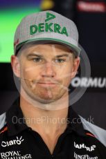 World © Octane Photographic Ltd. F1 German GP FIA Drivers’ Press Conference, Hockenheim, Germany. Thursday 28th July 2016. Sahara Force India - Nico Hulkenberg. Digital Ref : 1657LB1D7607
