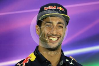 World © Octane Photographic Ltd. F1 German GP FIA Drivers’ Press Conference, Hockenheim, Germany. Thursday 28th July 2016. Red Bull Racing – Daniel Ricciardo. Digital Ref : 1657LB1D7650
