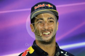 World © Octane Photographic Ltd. F1 German GP FIA Drivers’ Press Conference, Hockenheim, Germany. Thursday 28th July 2016. Red Bull Racing – Daniel Ricciardo. Digital Ref : 1657LB1D7659
