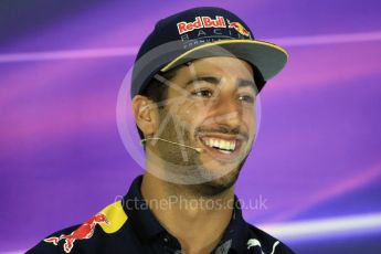 World © Octane Photographic Ltd. F1 German GP FIA Drivers’ Press Conference, Hockenheim, Germany. Thursday 28th July 2016. Red Bull Racing – Daniel Ricciardo. Digital Ref : 1657LB1D7757