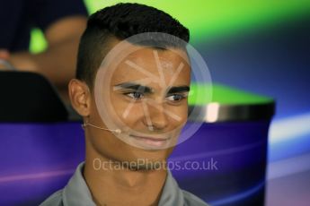 World © Octane Photographic Ltd. F1 German GP FIA Drivers’ Press Conference, Hockenheim, Germany. Thursday 28th July 2016. Manor Racing - Pascal Wehrlein. Digital Ref : 1657LB1D7764