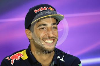 World © Octane Photographic Ltd. F1 German GP FIA Drivers’ Press Conference, Hockenheim, Germany. Thursday 28th July 2016. Red Bull Racing – Daniel Ricciardo. Digital Ref : 1657LB1D7788