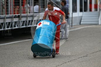 World © Octane Photographic Ltd. Scuderia Ferrari fuel being delivered to Sauber. Friday 29th July 2016, F1 German GP Practice 1, Hockenheim, Germany. Digital Ref : 1659CB1D0682