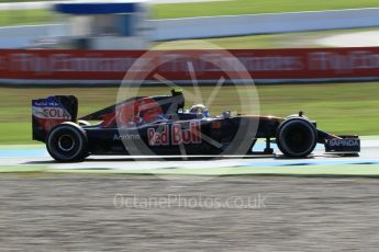 World © Octane Photographic Ltd. Scuderia Toro Rosso STR11 – Carlos Sainz. Friday 29th July 2016, F1 German GP Practice 1, Hockenheim, Germany. Digital Ref : 1659CB1D0776