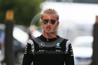World © Octane Photographic Ltd. Mercedes AMG Petronas W07 Hybrid – Nico Rosberg. Friday 29th July 2016, F1 German GP Practice 1, Hockenheim, Germany. Digital Ref : 1659CB5D8993