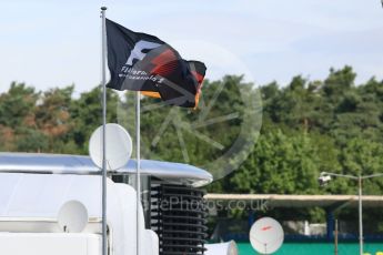 World © Octane Photographic Ltd. Formula 1 flags. Friday 29th July 2016, F1 German GP Practice 1, Hockenheim, Germany. Digital Ref : 1659CB5D9105
