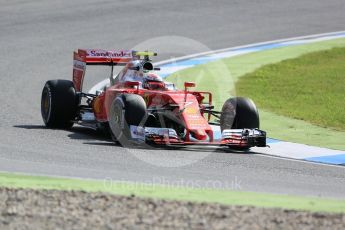 World © Octane Photographic Ltd. Scuderia Ferrari SF16-H – Kimi Raikkonen. Friday 29th July 2016, F1 German GP Practice 1, Hockenheim, Germany. Digital Ref : 1659CB5D9129