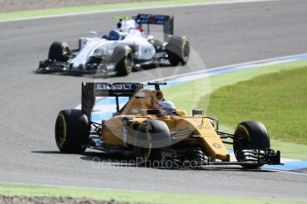 World © Octane Photographic Ltd. Renault Sport F1 Team RS16 - Kevin Magnussen. Friday 29th July 2016, F1 German GP Practice 1, Hockenheim, Germany. Digital Ref : 1659CB5D9140