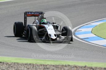 World © Octane Photographic Ltd. Sahara Force India VJM09 - Nico Hulkenberg. Friday 29th July 2016, F1 German GP Practice 1, Hockenheim, Germany. Digital Ref : 1659CB5D9180