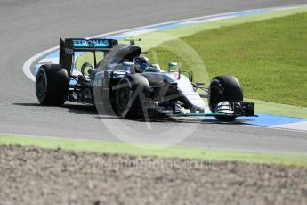 World © Octane Photographic Ltd. Mercedes AMG Petronas W07 Hybrid – Nico Rosberg. Friday 29th July 2016, F1 German GP Practice 1, Hockenheim, Germany. Digital Ref : 1659CB5D9190
