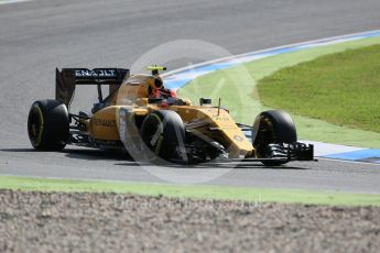 World © Octane Photographic Ltd. Renault Sport F1 Team RS16 Reserve Driver – Esteban Ocon. Friday 29th July 2016, F1 German GP Practice 1, Hockenheim, Germany. Digital Ref : 1659CB5D9222
