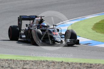 World © Octane Photographic Ltd. McLaren Honda MP4-31 – Fernando Alonso. Friday 29th July 2016, F1 German GP Practice 1, Hockenheim, Germany. Digital Ref : 1659CB5D9224