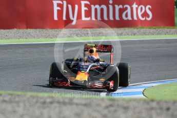 World © Octane Photographic Ltd. Red Bull Racing RB12 – Max Verstappen. Friday 29th July 2016, F1 German GP Practice 1, Hockenheim, Germany. Digital Ref : 1659CB5D9246