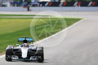 World © Octane Photographic Ltd. Mercedes AMG Petronas W07 Hybrid – Lewis Hamilton. Friday 29th July 2016, F1 German GP Practice 1, Hockenheim, Germany. Digital Ref : 1659CB5D9286