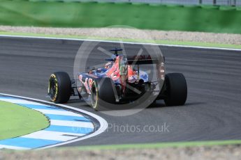 World © Octane Photographic Ltd. Scuderia Toro Rosso STR11 – Daniil Kvyat. Friday 29th July 2016, F1 German GP Practice 1, Hockenheim, Germany. Digital Ref : 1659CB5D9349