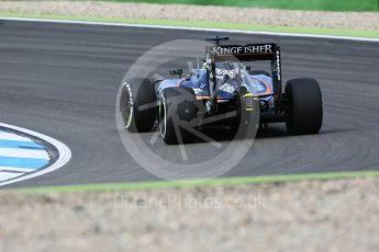 World © Octane Photographic Ltd. Sahara Force India VJM09 - Nico Hulkenberg. Friday 29th July 2016, F1 German GP Practice 1, Hockenheim, Germany. Digital Ref : 1659CB5D9362