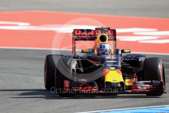 World © Octane Photographic Ltd. Red Bull Racing RB12 – Daniel Ricciardo. Friday 29th July 2016, F1 German GP Practice 1, Hockenheim, Germany. Digital Ref : 1659LB1D7898