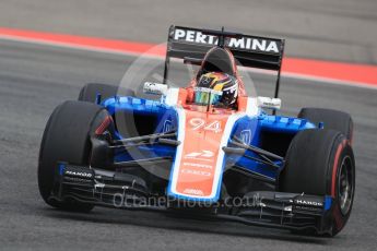 World © Octane Photographic Ltd. Manor Racing MRT05 - Pascal Wehrlein. Friday 29th July 2016, F1 German GP Practice 1, Hockenheim, Germany. Digital Ref : 1659LB1D8228