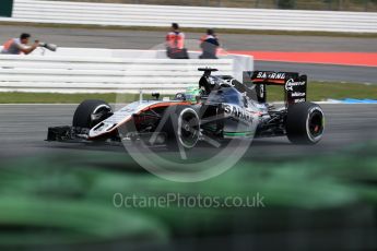 World © Octane Photographic Ltd. Sahara Force India VJM09 - Nico Hulkenberg. Friday 29th July 2016, F1 German GP Practice 1, Hockenheim, Germany. Digital Ref : 1659LB2D0794