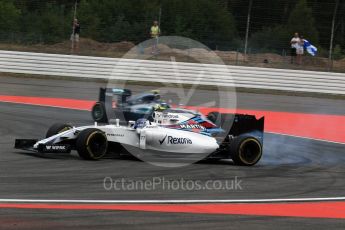 World © Octane Photographic Ltd. Williams Martini Racing, Williams Mercedes FW38 – Valtteri Bottas. Friday 29th July 2016, F1 German GP Practice 1, Hockenheim, Germany. Digital Ref : 1659LB2D0853