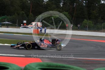 World © Octane Photographic Ltd. Scuderia Toro Rosso STR11 – Carlos Sainz. Friday 29th July 2016, F1 German GP Practice 1, Hockenheim, Germany. Digital Ref : 1659LB2D0880