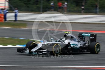World © Octane Photographic Ltd. Mercedes AMG Petronas W07 Hybrid – Nico Rosberg. Friday 29th July 2016, F1 German GP Practice 1, Hockenheim, Germany. Digital Ref : 1659LB2D0909