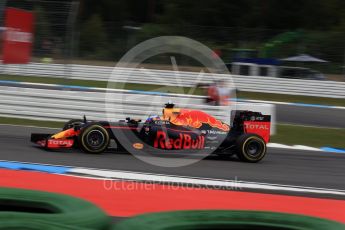World © Octane Photographic Ltd. Red Bull Racing RB12 – Daniel Ricciardo. Friday 29th July 2016, F1 German GP Practice 1, Hockenheim, Germany. Digital Ref : 1659LB2D0925