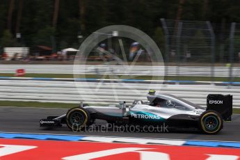 World © Octane Photographic Ltd. Mercedes AMG Petronas W07 Hybrid – Lewis Hamilton. Friday 29th July 2016, F1 German GP Practice 1, Hockenheim, Germany. Digital Ref : 1659LB2D0994