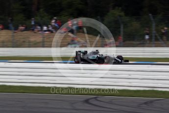 World © Octane Photographic Ltd. Mercedes AMG Petronas W07 Hybrid – Lewis Hamilton. Friday 29th July 2016, F1 German GP Practice 1, Hockenheim, Germany. Digital Ref : 1659LB2D1190